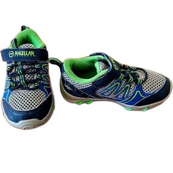 Magellan Baby Boy's Outdoor Sneakers Tennis Shoes Green Blue Size 6 Toddler - Picture 6 of 8